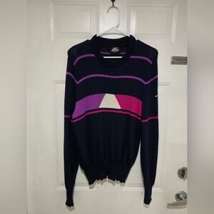 Women's Sweater in Navy and Pink